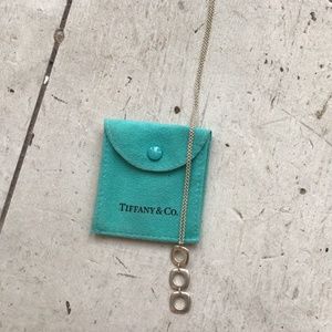 TIFFANY & CO silver necklace geometric